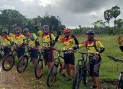Tebarkan Pesan Kamtibmas, Danyon C Gowes Bersama Personel