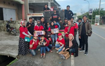 Komunitas Semut Kabupaten Bone menggalang dana untuk bantu korban banjir Masamba Kabupaten Luwu Utara. (ist)