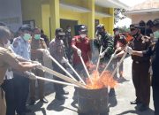 Kejari Bone Musnahkan 91 Gram Barang Bukti Kasus Narkoba