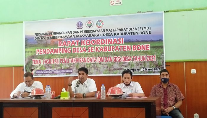Tatap Muka Perdana, Kadis PMD Bone Ajak Pendamping Desa Perkuat Sinergitas