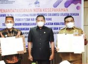 Pemkab Bone Tandatangani MoU Bersama Dirjen Perbendaharaan Kanwil Sulsel