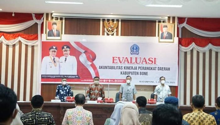 Bupati Bone Buka Evaluasi Akuntabilitas Kinerja Perangkat Daerah Kabupaten Bone