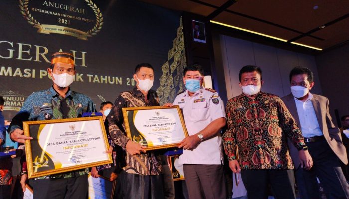 Wakili Bone, Pemdes Bana Raih Juara I Kategori Desa Informatif Tingkat Provinsi Sulsel