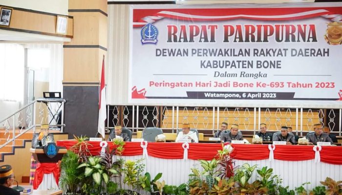 Bupati Bone Paparkan Capaian Kinerja di Paripurna Peringatan HJB ke-693