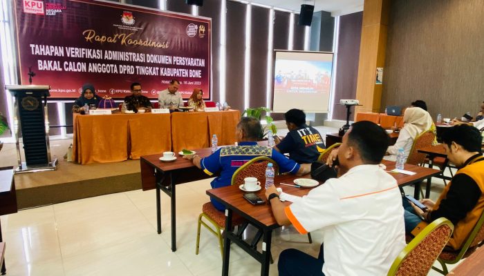 KPU Bone Ungkap 666 Bacaleg di Bone Belum Memenuhi Syarat