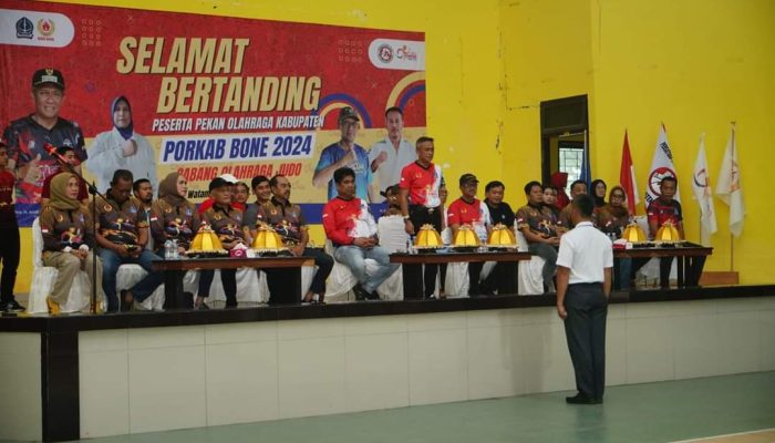 Pj Bupati Bone Buka Secara Resmi PORKAB Bone 2024 Cabang Olahraga Judo