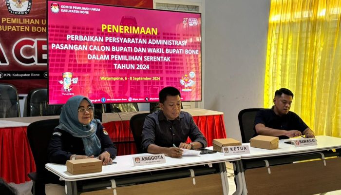 Bawaslu Kawal Ketat di ‘Injury Time’ Perbaikan Berkas Paslon Pilkada Bone