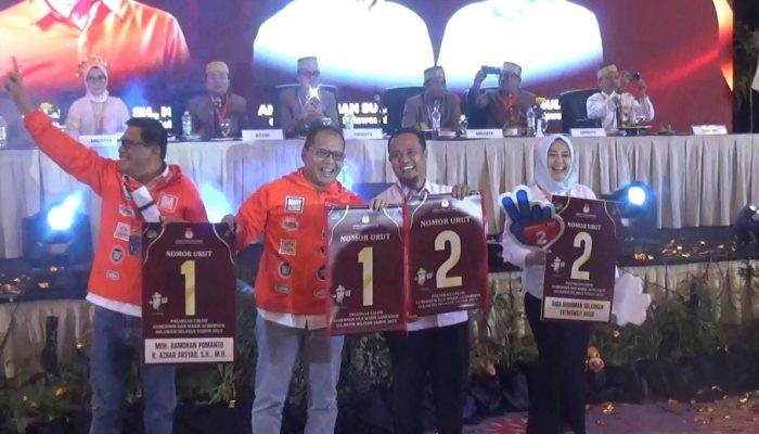 Pilkada Sulsel: Danny-Azhar Nomor Urut 1, Sudirman-Fatma Nomor Urut 2