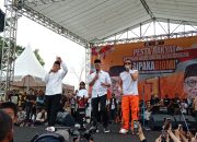 Dihibur Radja Band, 10 Ribu Massa Antusias Hadiri Kampanye Akbar Rio-Amir