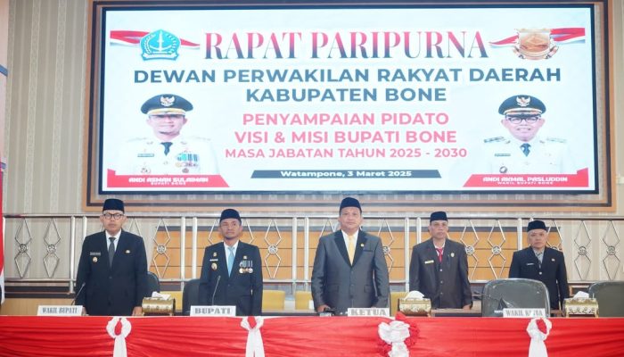 Rapat Paripurna Penyampaian Visi Misi Bupati Bone, Ketua DPRD Bone Absen
