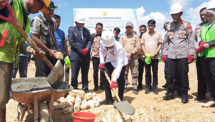 Polres Bone Bangun Gudang Kapasitas 1.000 Ton, Tampung Jagung dan Gabah Petani
