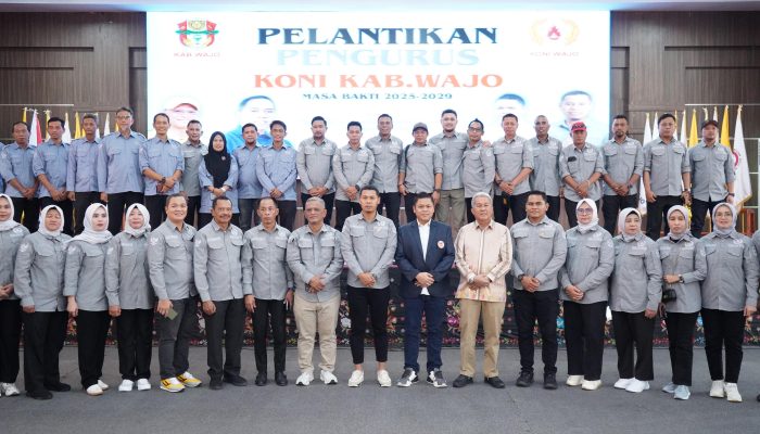 Pengurus KONI Wajo Periode 2025-2029 Resmi Dilantik, Berikut Susunan Pengurusnya