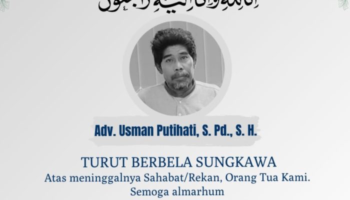 Advokat Senior Bone Usman Putihati Tutup Usia, Rekan Sejawat Ucapkan Turut Berduka