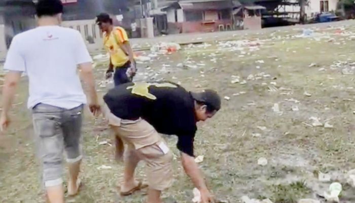 Panitia Tana Ogi Wanuakku Fest Gelar Aksi Bersih-Bersih, Wujud Komitmen Jaga Lingkungan