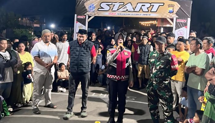 Kapolsek Lamuru Imbau Kamtibmas di Ajang GZR Ramadhan Sprint Race 