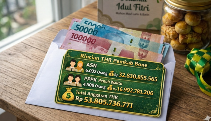 Kabar Baik untuk Para ASN dan PPPK, Bupati Bone Teken Perbup THR dan Gaji ke-13