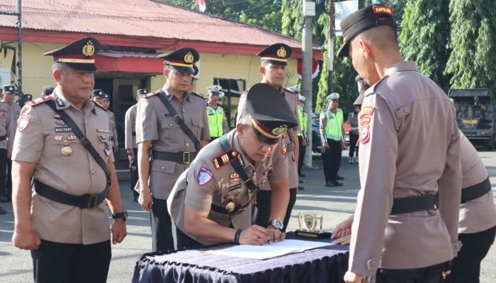 Sejumlah PJU dan Kapolsek Jajaran Polres Bone Resmi Berganti, Ini Daftarnya !
